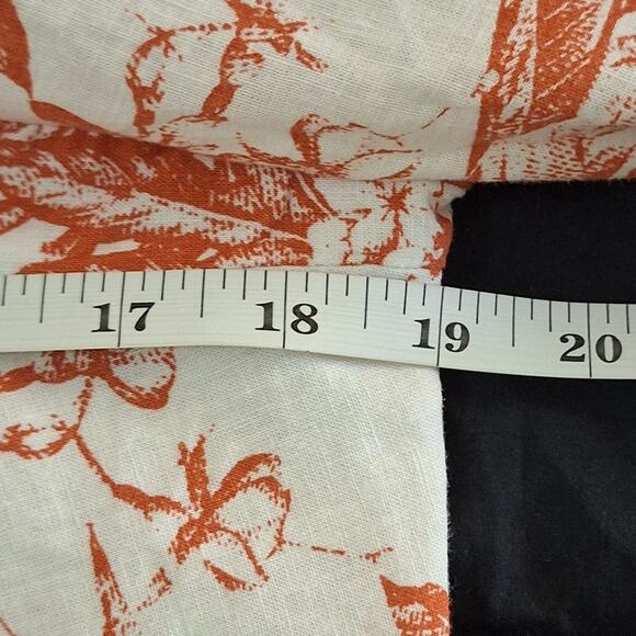 Nicole Miller Artelier Shirt Women Small Tropical Lace Linen Blend Floral Beachy - Picture 4 of 7